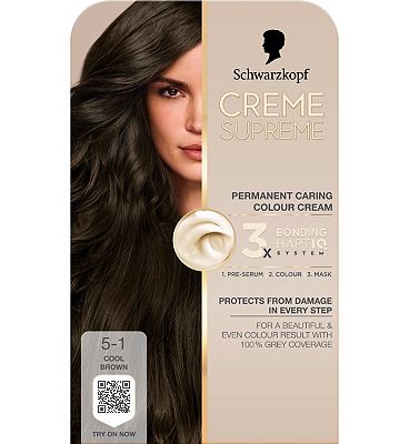 Schwarzkopf Creme Supreme 5-1 Cool Brown Permanent Hair Dye