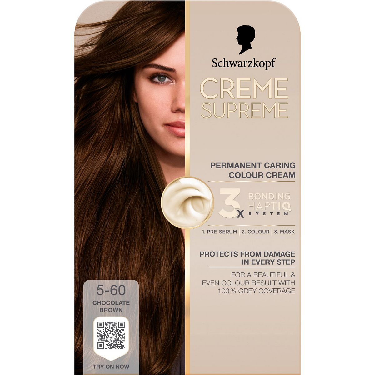 Schwarzkopf Creme Supreme 5-60 Chocolate Brown Permanent Hair Dye