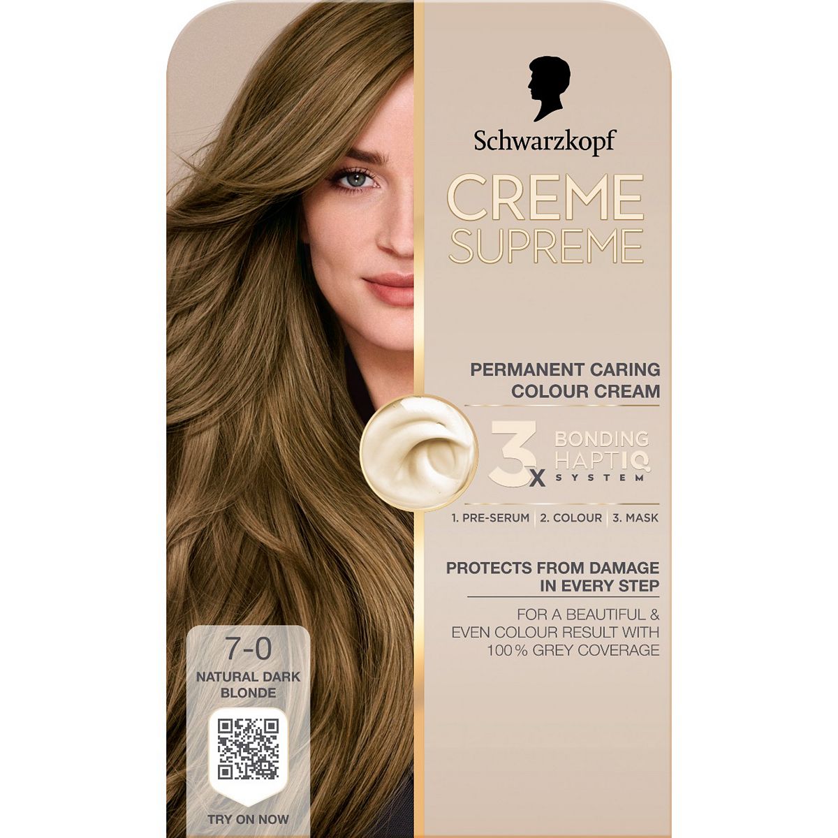 Schwarzkopf Creme Supreme 7-0 Natural Dark Blonde Permanent Hair Dye