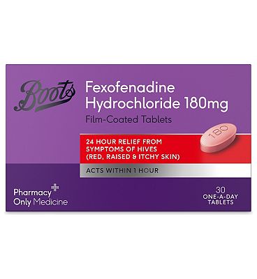 Click to view product details and reviews for Boots Fexofenadine Hydrochloride 180mg Film Coated Tablets 30 Tablets.