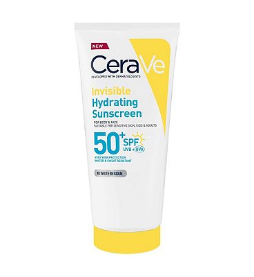 Click to view product details and reviews for Cerave Invisible Hydrating Sunscreen Spf50 For Body Face And All Skin Types With 3 Essential Ceramides 177 Ml.