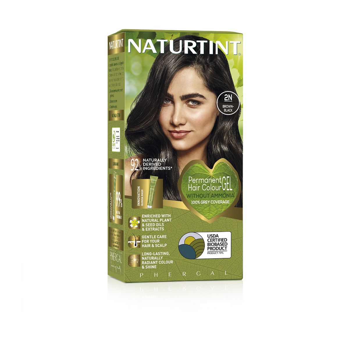 Naturtint Permanent Hair Colour Gel 2N Brown-Black 170ml