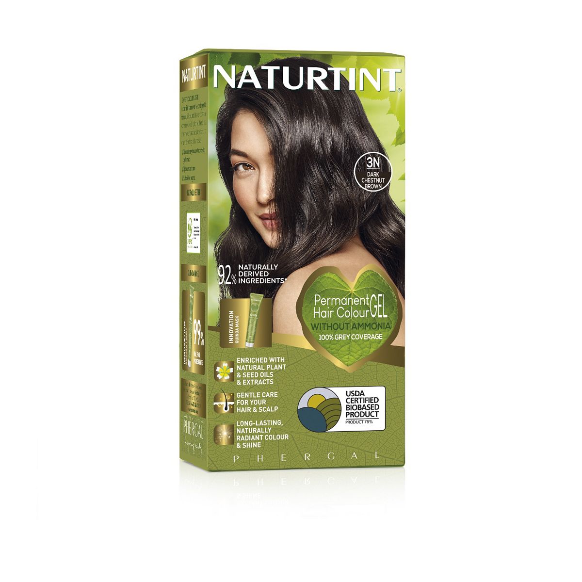 Naturtint Permanent Hair Colour Gel 3N Dark Chestnut Brown 170ml