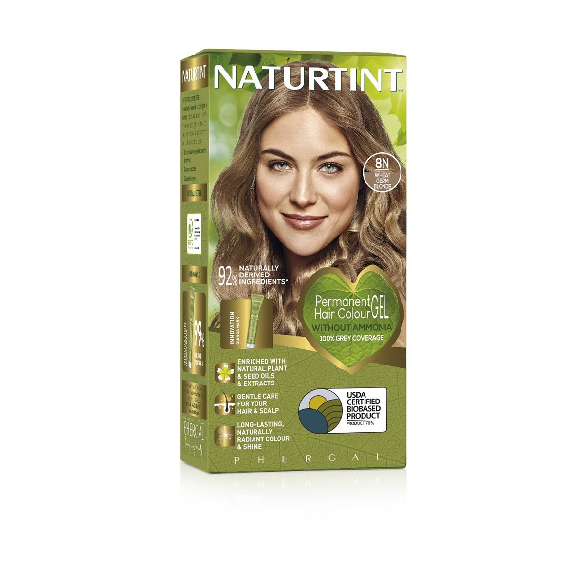 Naturtint Permanent Hair Colour Gel 8N Wheat Germ Blonde 170ml