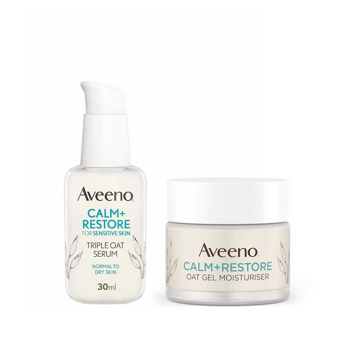Aveeno Face Calm And Restore 24Hr Hydration Duo Bundle