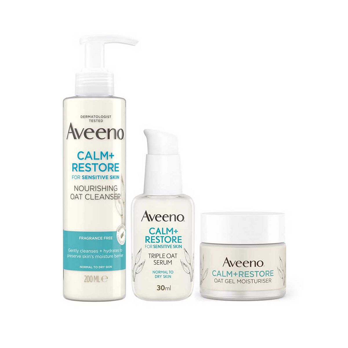Aveeno Face Calm And Restore Morning Nourish Routine Bundle