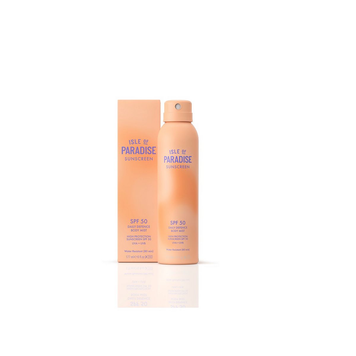 Isle Of Paradise Sunscreen Spf50 Daily Defence Body Mist 177ml