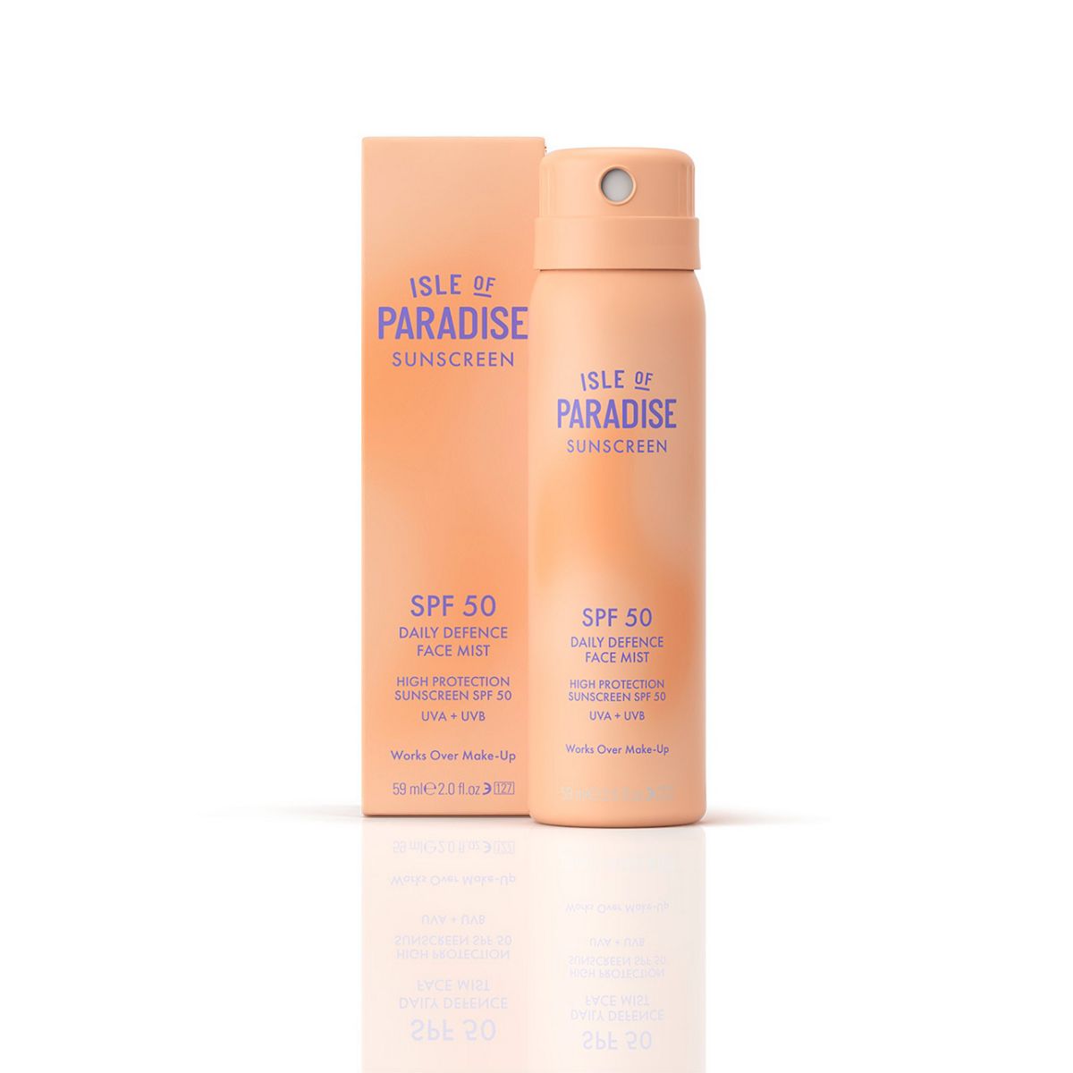 Isle Of Paradise Sunscreen Spf50 Daily Defense Face Mist 59ml