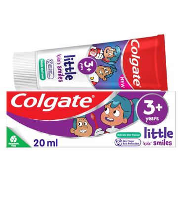 Colgate Little Kids' Smiles 3+ Years Delicate Mint Toothpaste 20ml ...