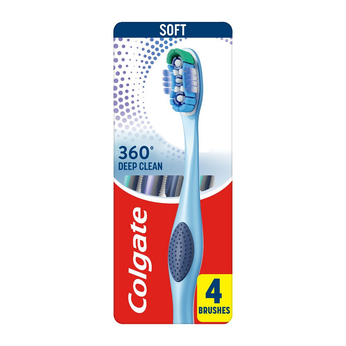 Colgate 360 Deep Clean Soft Manual Toothbrush X4