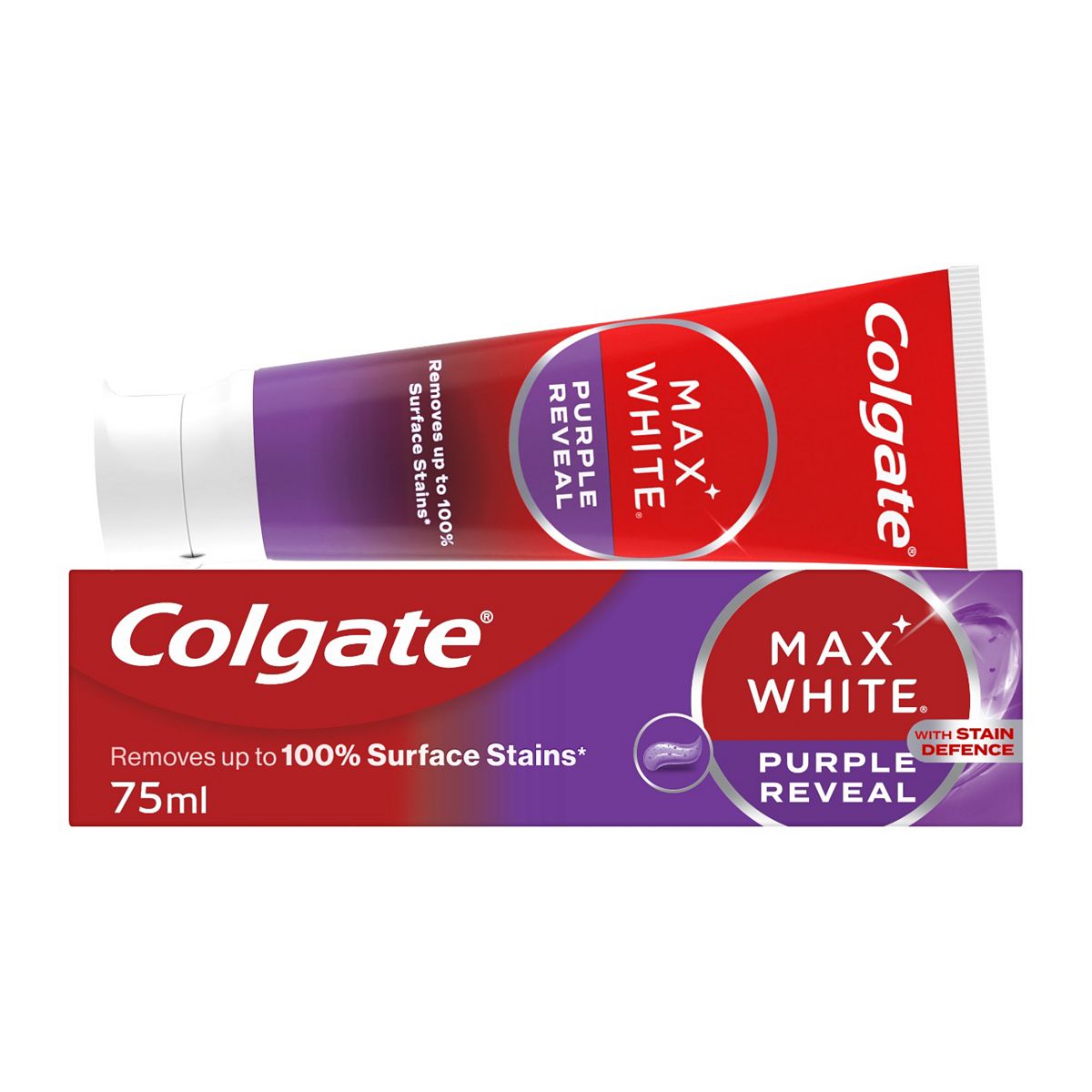 Colgate Max White Purple Reveal Teeth Whitening Toothpaste 75Ml