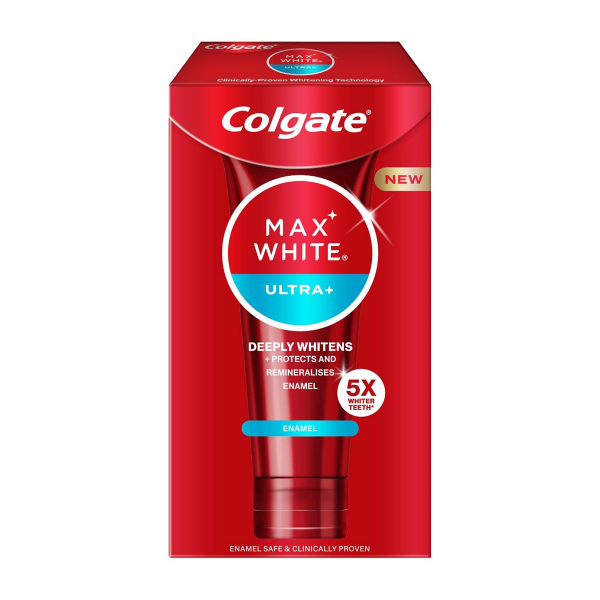Colgate Max White Ultra+ Enamel Teeth Whitening Toothpaste 75Ml Br/>