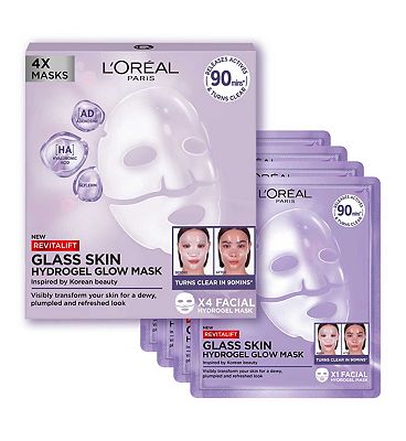 L'Oréal Paris Revitalift Filler Hydrogel Glow Mask 4 Pack