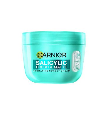 Click to view product details and reviews for Garnier Salicylic Fresh Matte Hydrating Sorbet Cream Salicylic Niacinamide Centella Asiatica.