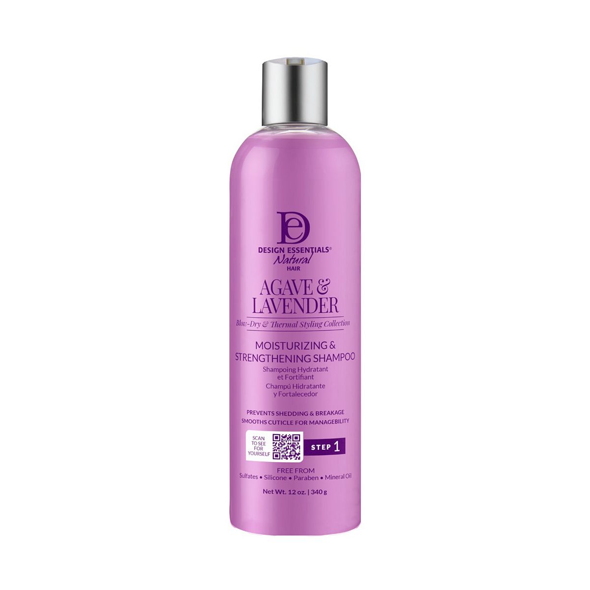 Design Essentials Agave & Lavender Moisturising Strengthening Shampoo