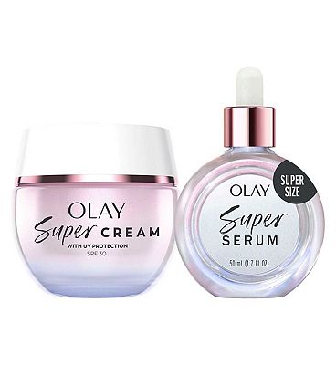 Click to view product details and reviews for Olay Super Cream Face Moisturiser Olay Super Serum 50ml Bundle.