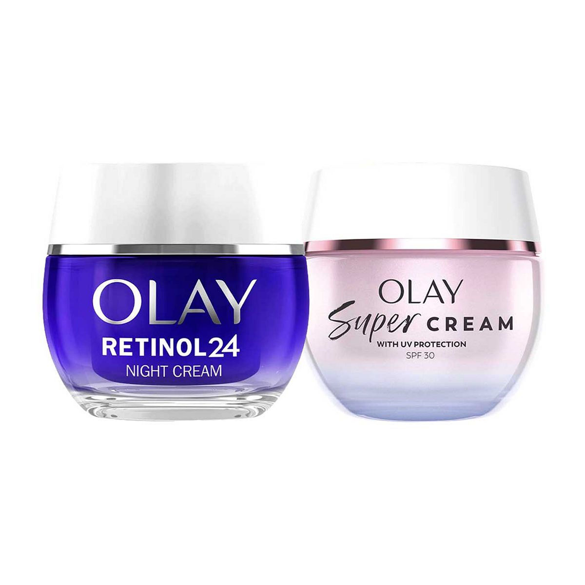 Olay Super Cream Face Moisturiser & Retinol 24 Night Bundle
