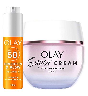 Click to view product details and reviews for Olay Super Cream Face Moisturiser Olay Vit C Moisturiser Face Fluid Bundle.