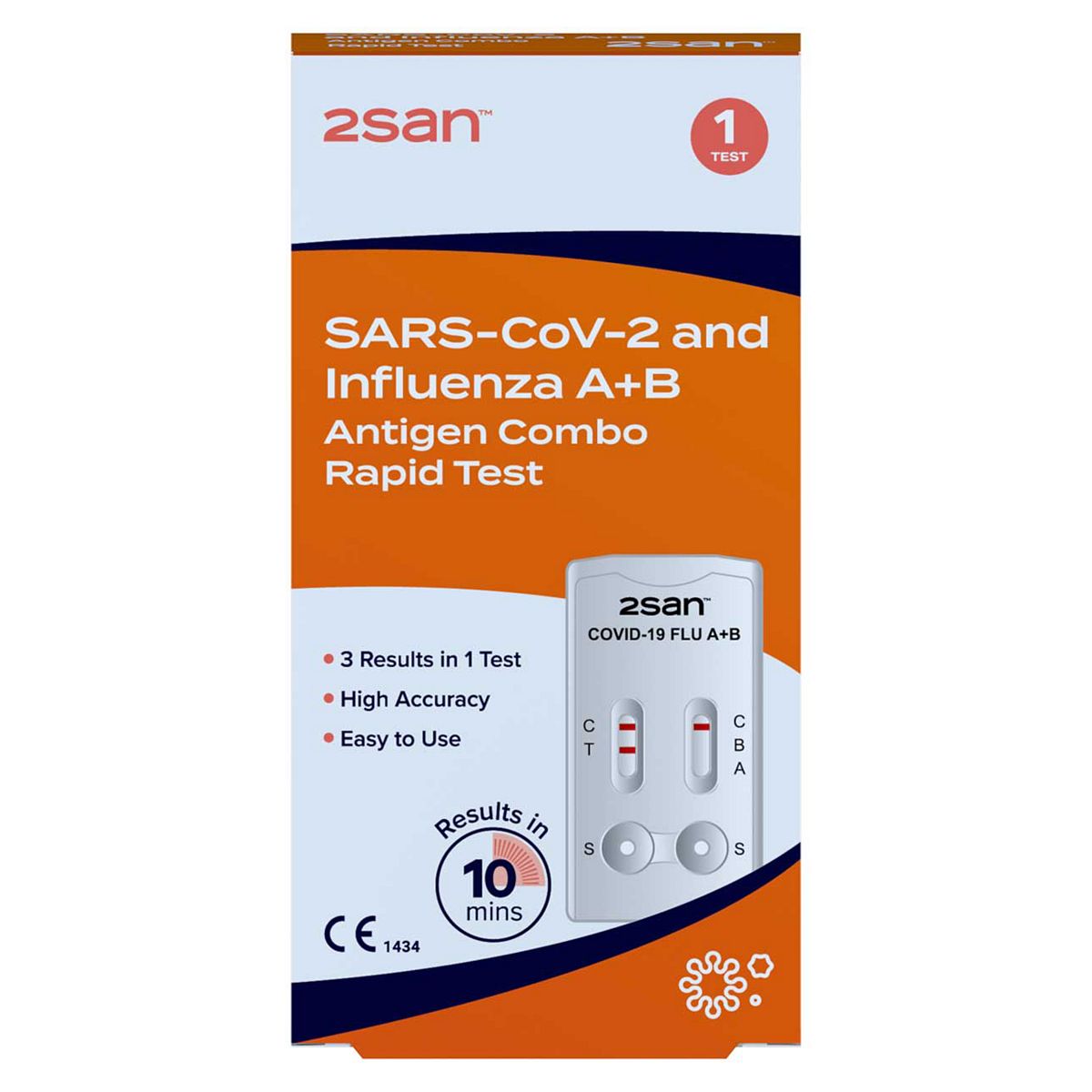 2San Covid-19 And Flu A/B Virus Rapid Test Pack