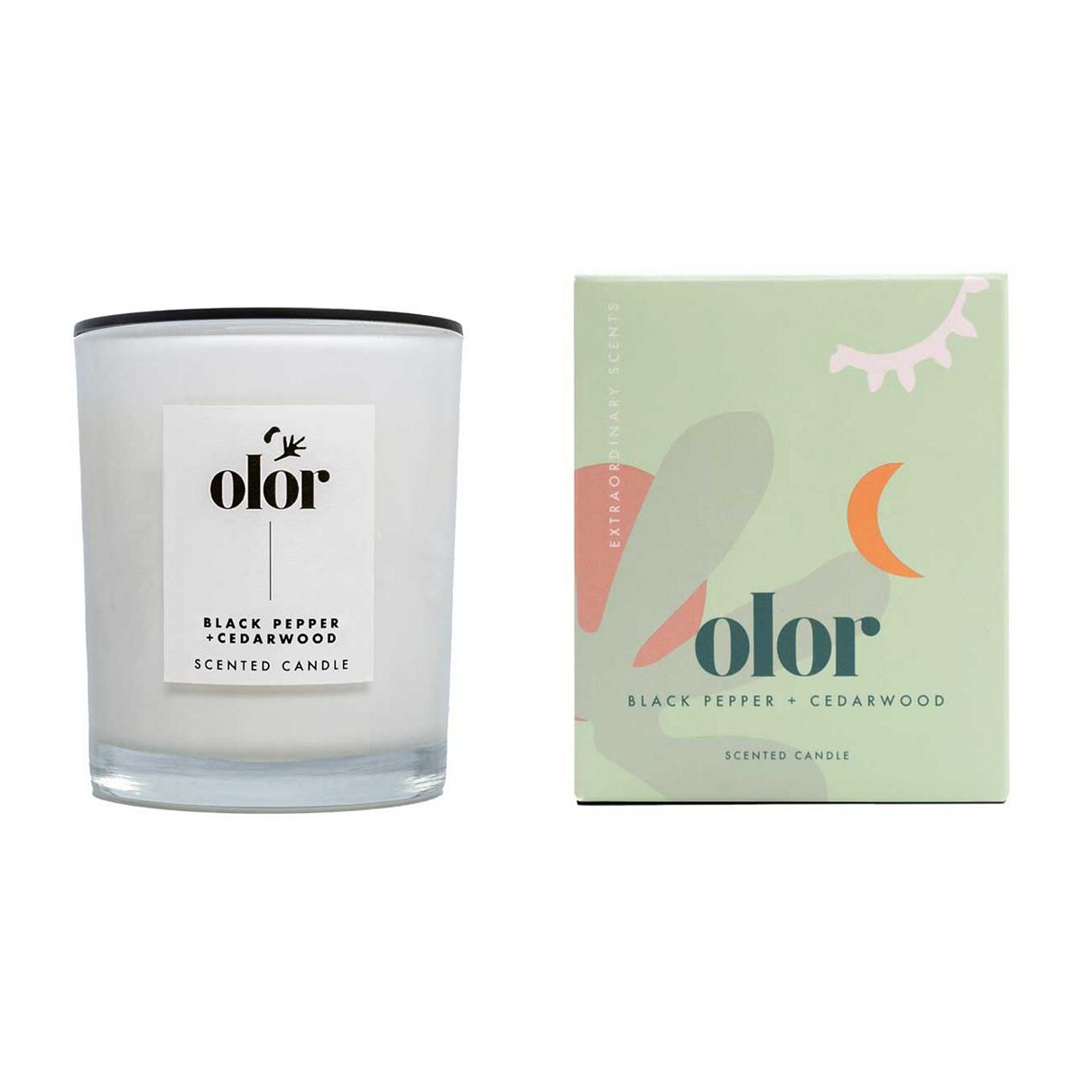 Olor Black Pepper And Cedarwood Classic Candle 180G