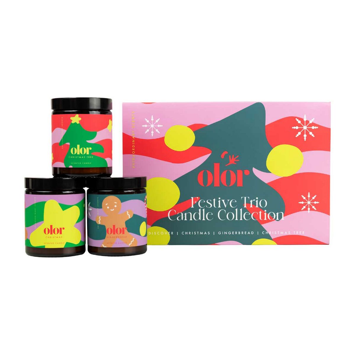 Olor Festive Trio Candle Collection Gift Set
