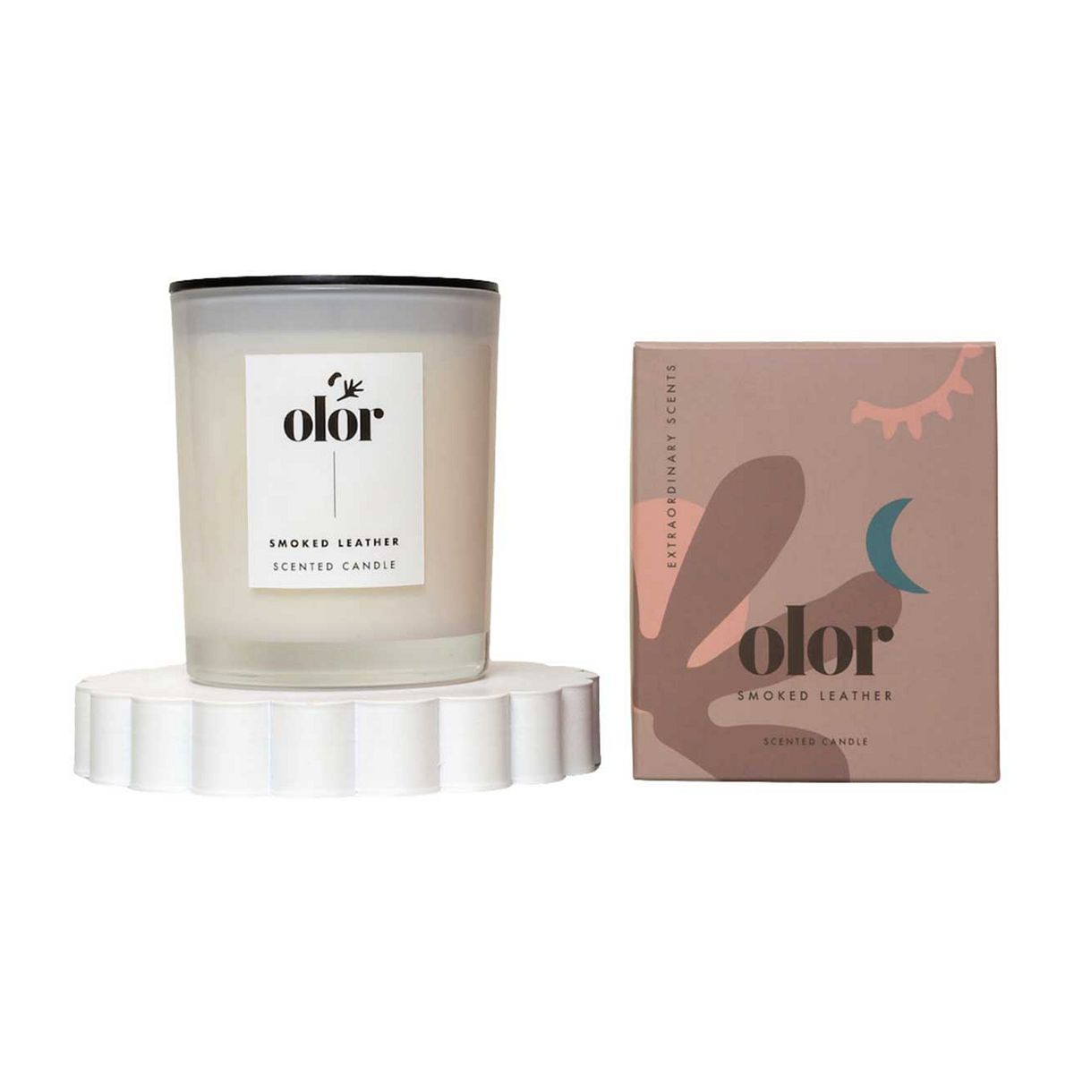 Olor Smoked Leather Classic Candle 180G