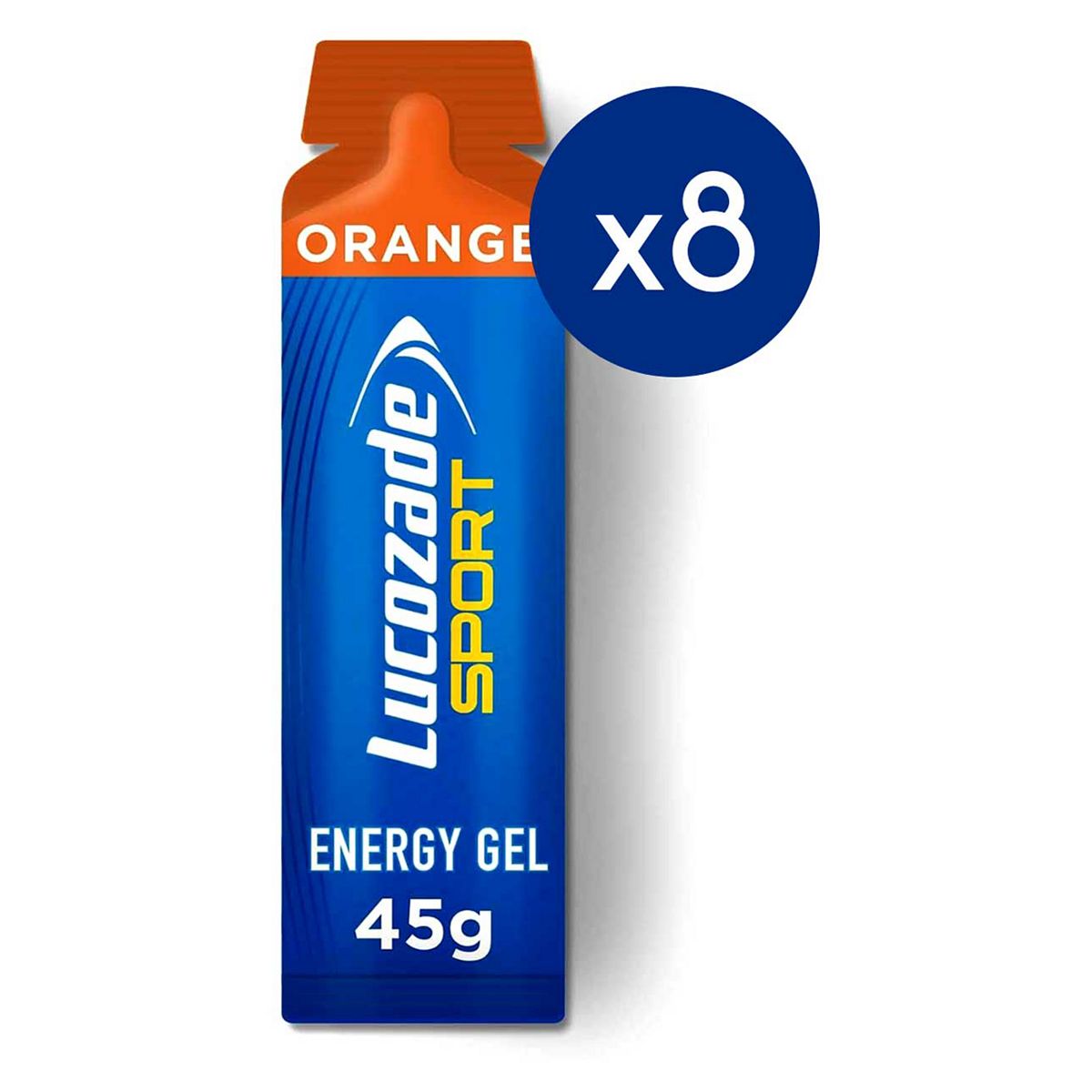 Lucozade Sport Orange Gel 45G 8S Bundle