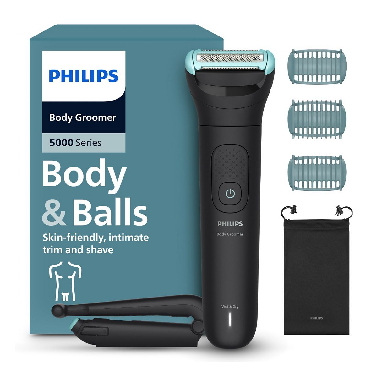Philips Body Groomer 5000 Series Triple Protect Shave System Intimate Trim & Bg5480/15