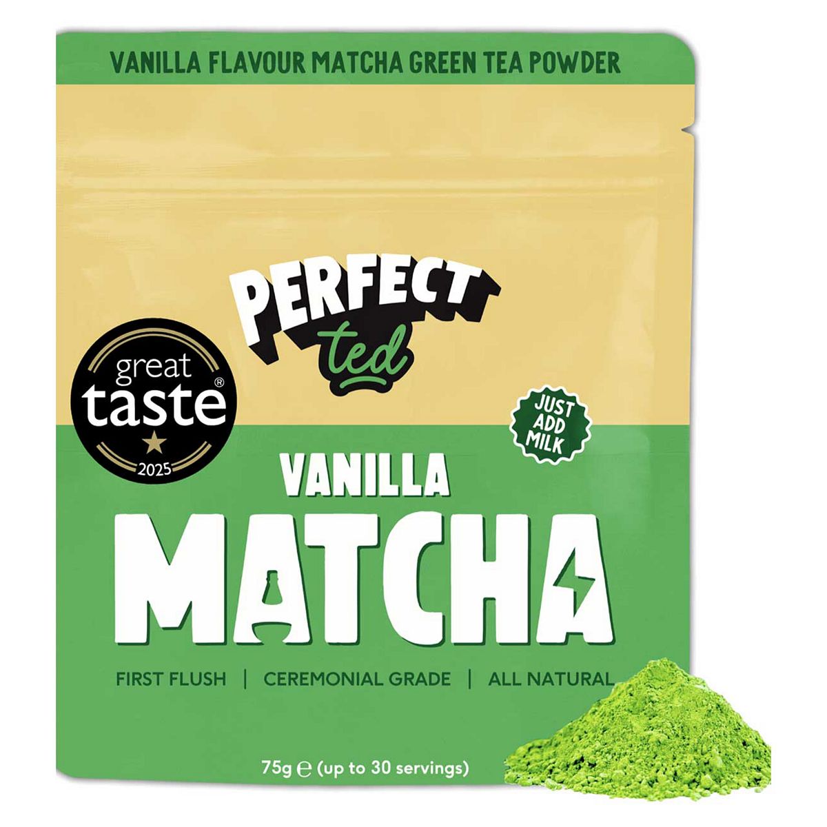 Perfect Ted Perfectted Vanilla Matcha Green Tea Powder 75G