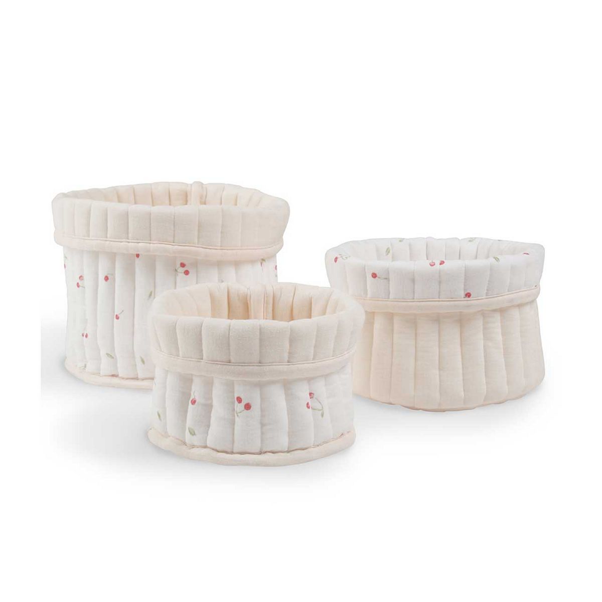 Cuddleco 3 Pack Storage Basket Ditsy Cherry