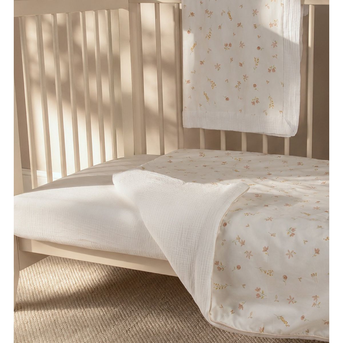 Cuddleco 4 Piece Cot Bedding Set Cashmere Meadow
