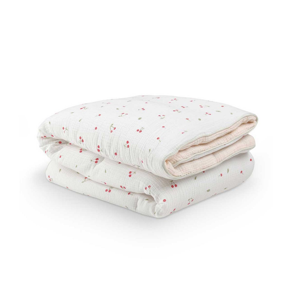 Cuddleco Cot Bed Quilt Ditsy Cherry