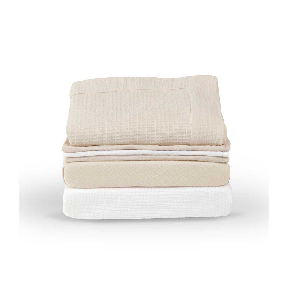 Cuddleco Universal Crib/Co Sleeper Bedding Set Cashmere Waffle