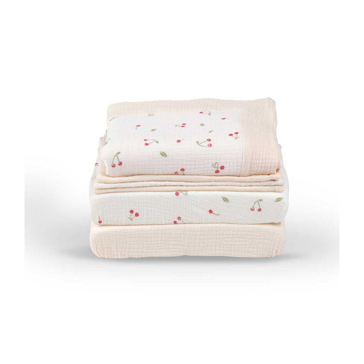Cuddleco Universal Crib/Co Sleeper Bedding Set Ditsy Cherry