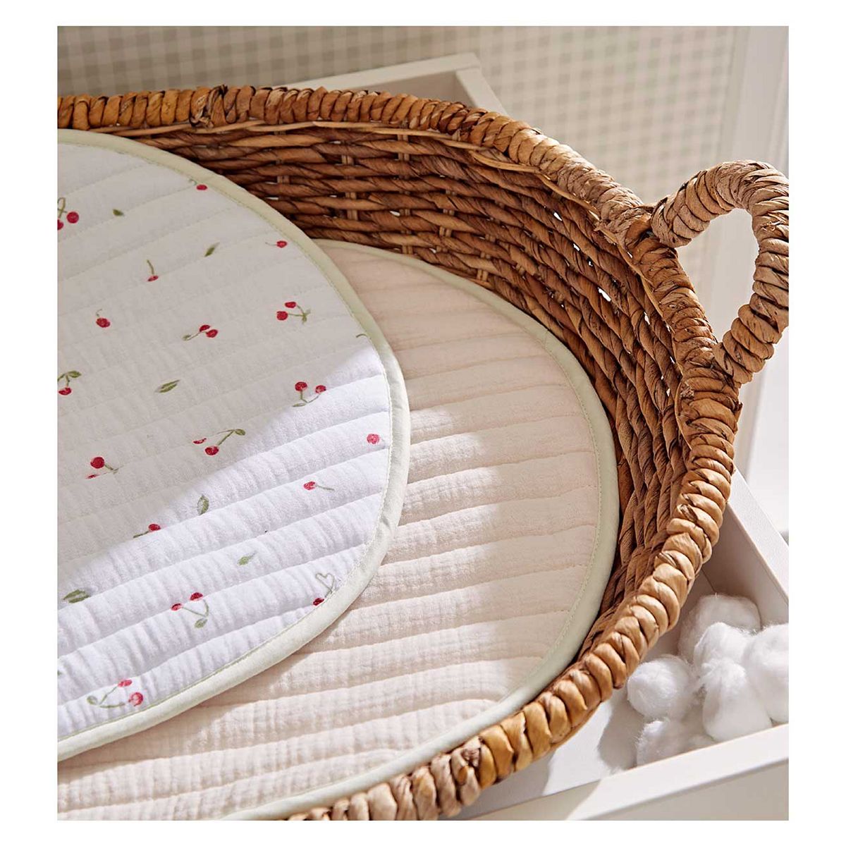 Cuddleco Travel Changing Pad - Ditsy Cherry - 2 Pack
