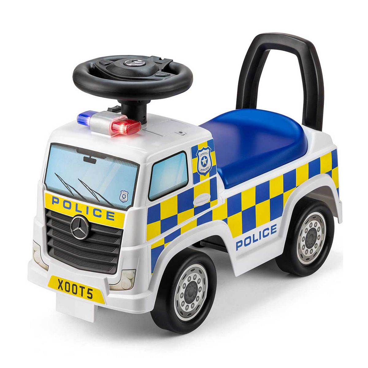 Xootz Mercedes-Benz Police Foot To Floor Ride On In White