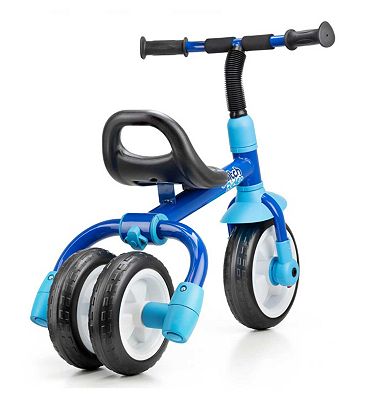 Xootz Switch Rider 5 In 1 Folding Balance Bike/Trike In Blue