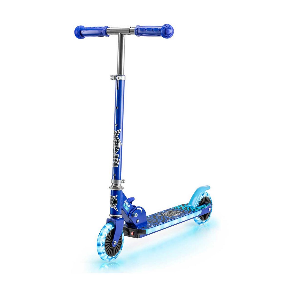 Xootz Wild Rider Led Scooter Blue