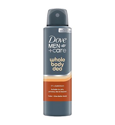 Dove Men+Care Cedar & Shea Butter Whole Body Deodorant, 150ml