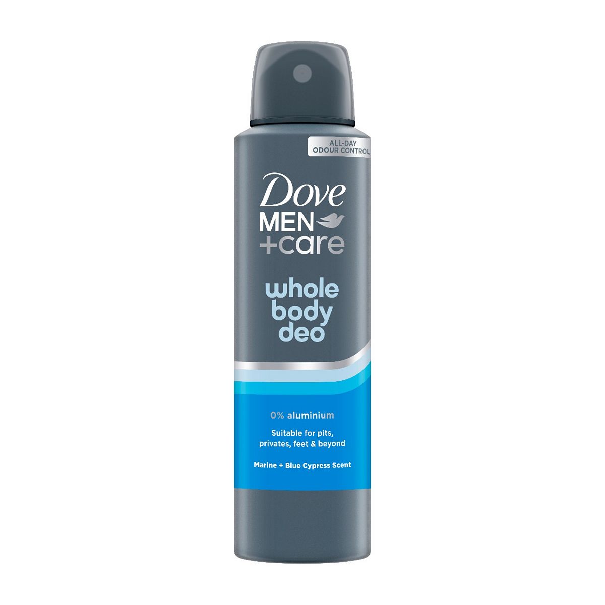 Dove Men+Care Marine & Cypress Whole Body Deodorant 150Ml Blue