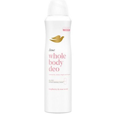 Dove Raspberry & Rose Whole Body Deodorant Spray 48h Odour Control 150ml