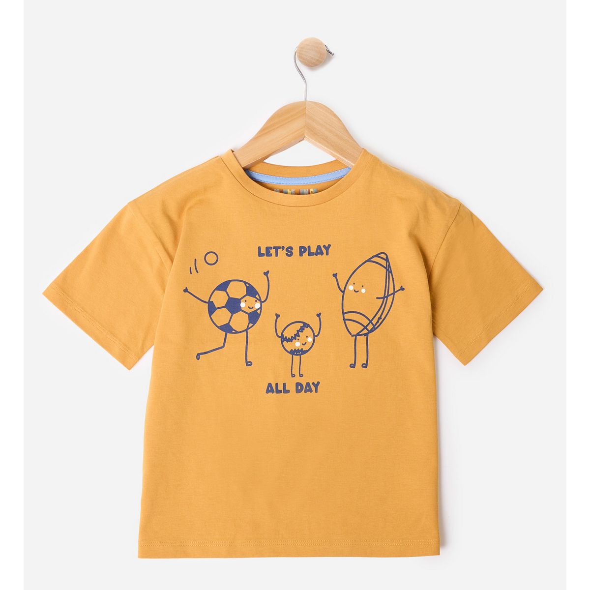 Maybe Junior Printed Orange Tshirt Multicolor
