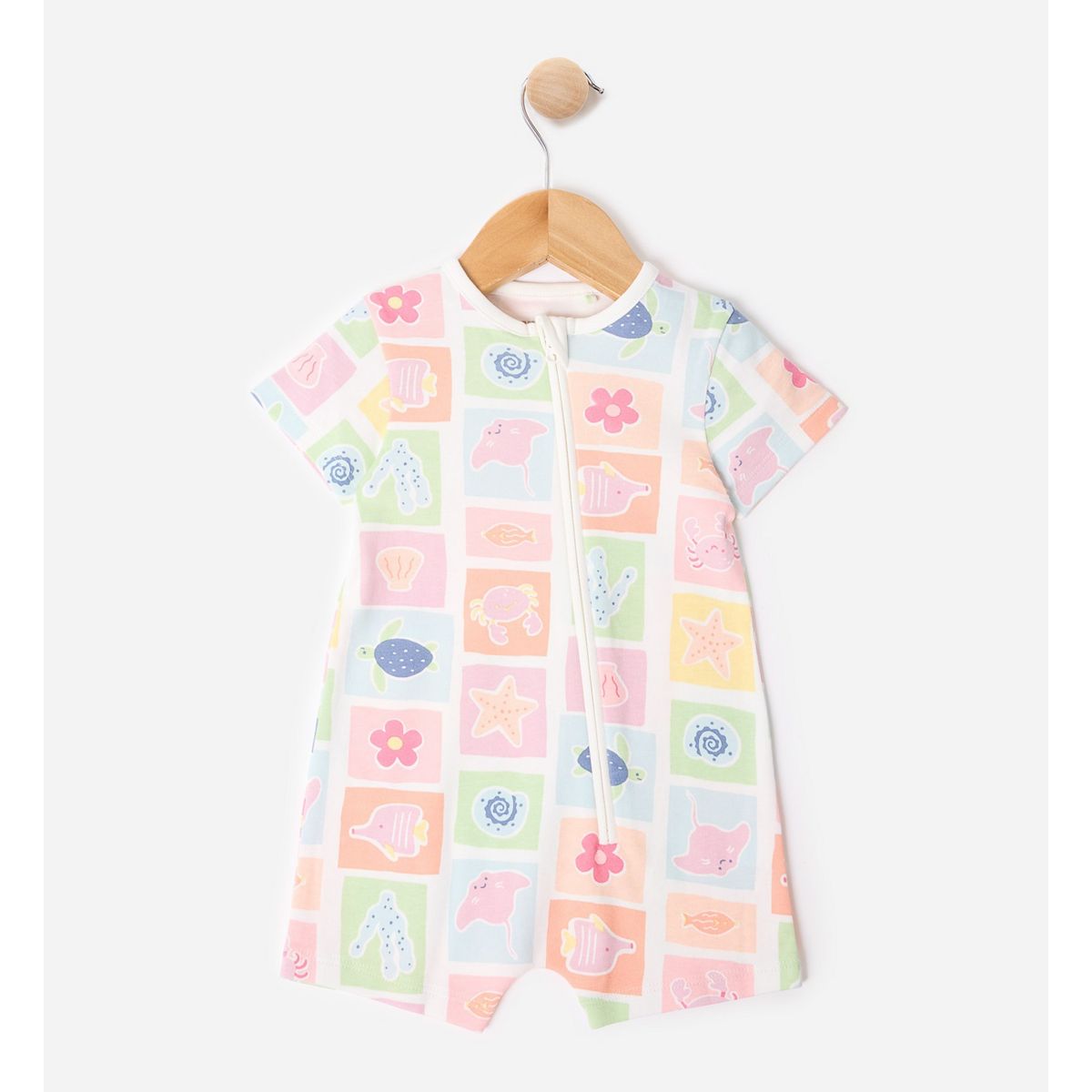 Maybe Baby Shortie Sleepsuit Multicolor