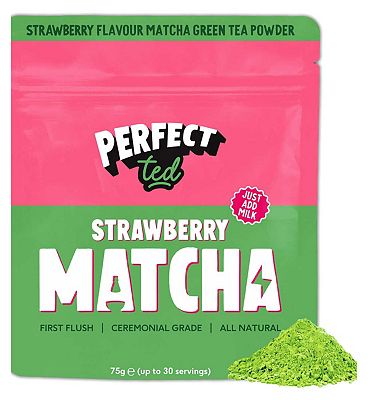 Perfect Ted Perfectted Strawberry Matcha Green Tea Powder, 75g