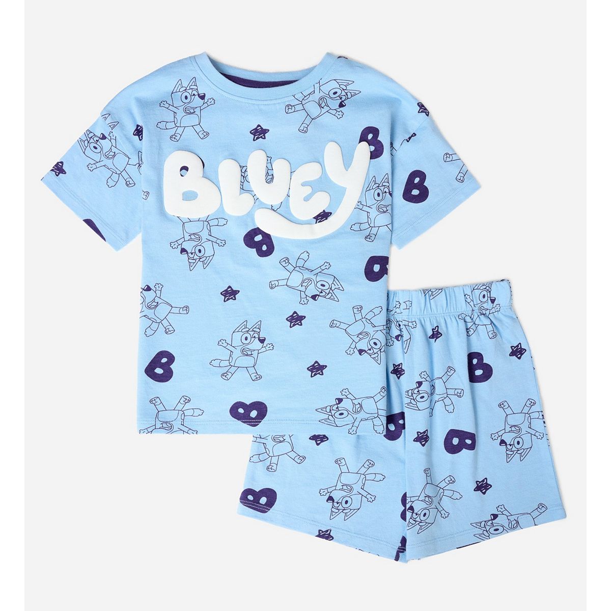 Bluey Aop Shortie Pyjama Multicolor