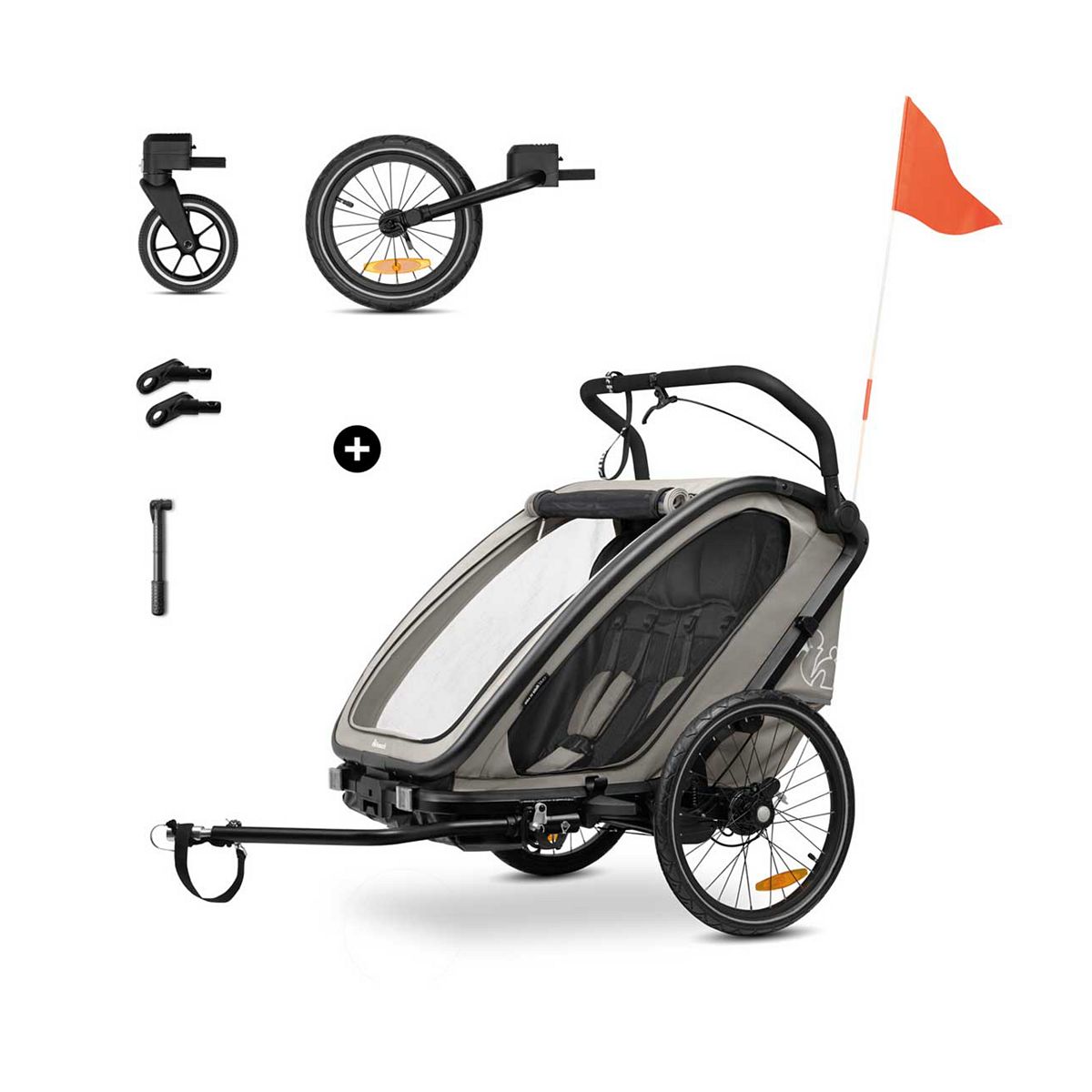 Hauck Bike N Walk Duo Light Grey