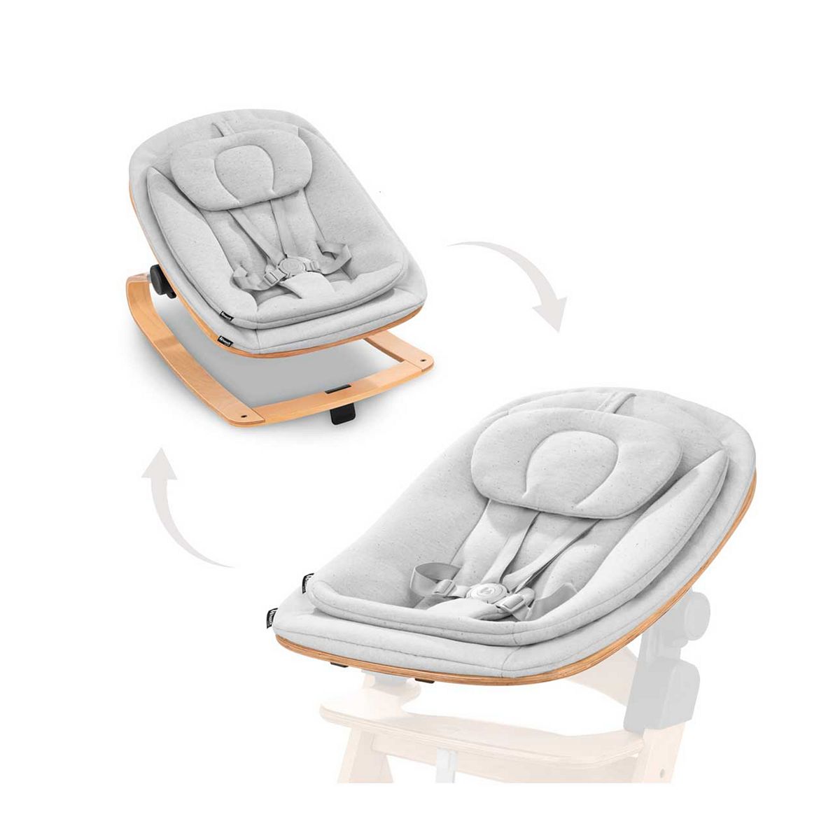 Hauck Highchair Bouncer Eco Light Grey