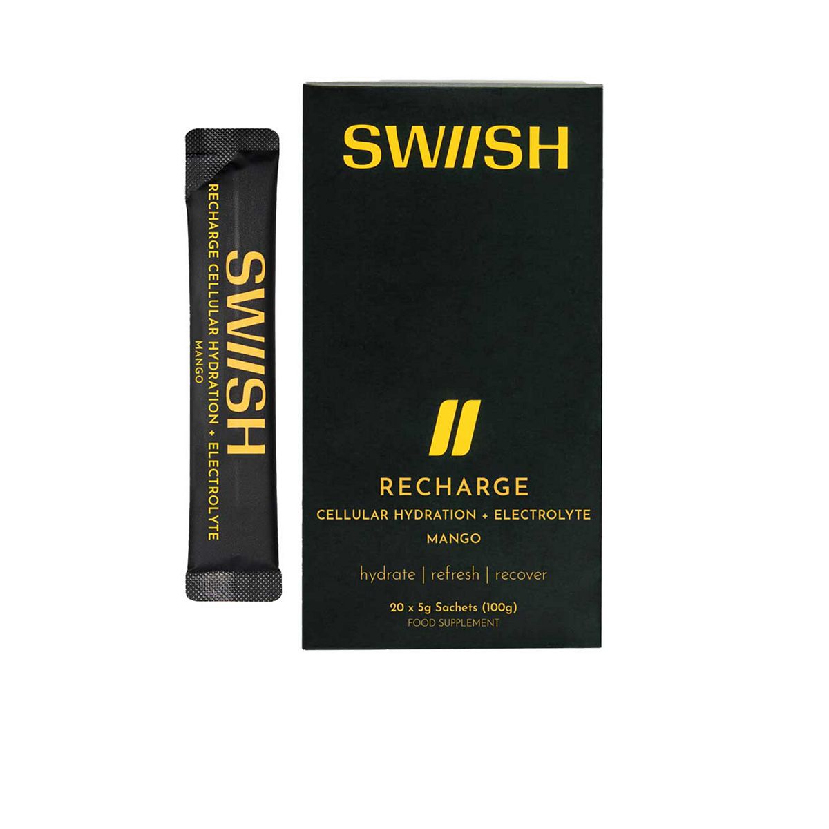 Swiish Recharge Cellular Hydration + Electrolyte 100g - 5G X 20 Sachets