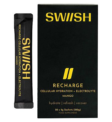 Click to view product details and reviews for Swiish Recharge Cellular Hydration Electrolyte 100g 5g X 20 Sachets.