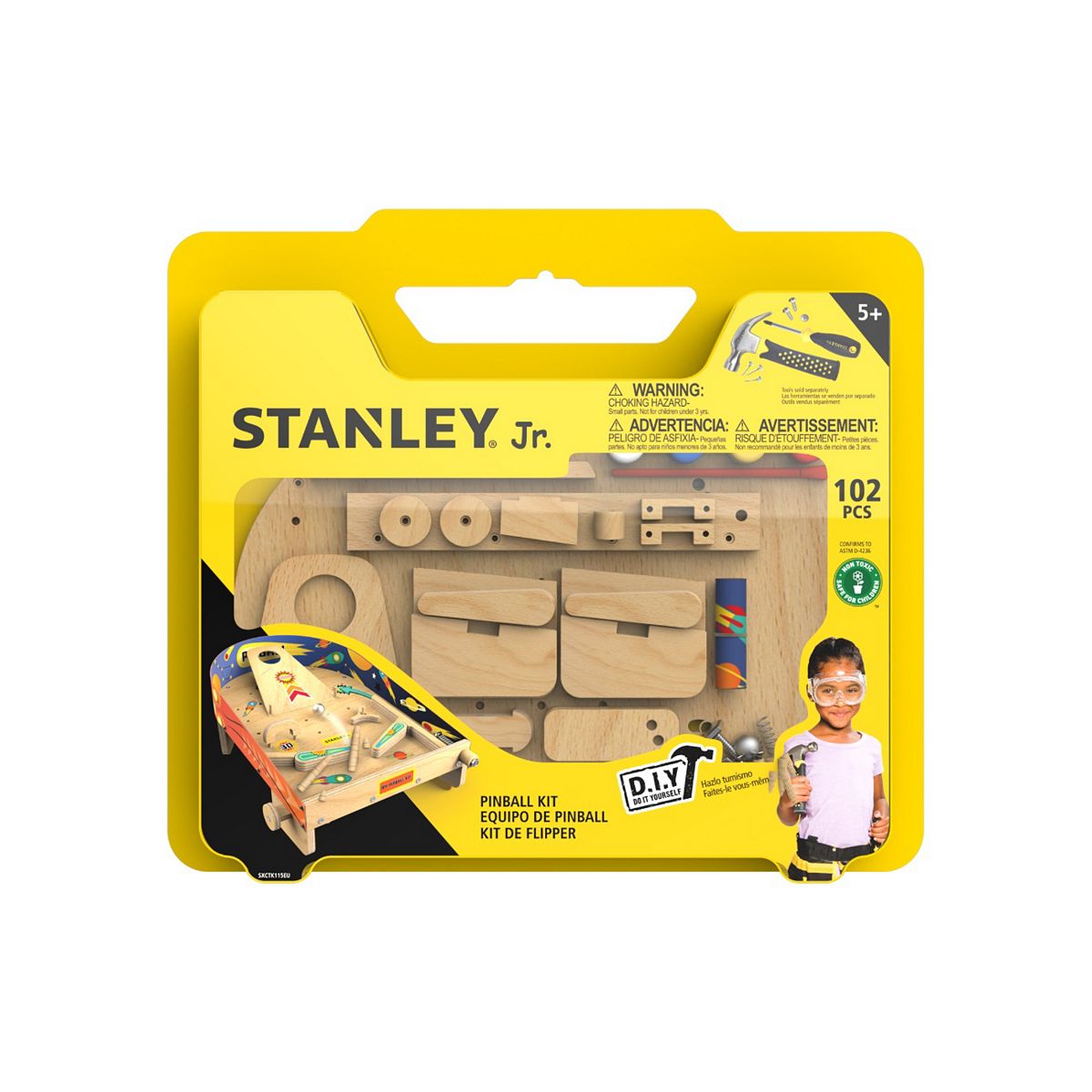 Stanley Red Toolbox Jr Pinball Machine Kit